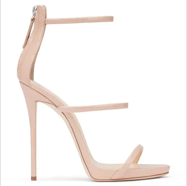 Sexy Noire Cocktail Sandales Femme 2020 Bride Cheville 12 cm Talons Aiguilles Peep Toes / Bout Ouvert Sandales
