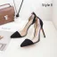 Schöne Schwarz Büro OL Pumps 2020 10 cm Stilettos Lackleder Spitzschuh Pumps