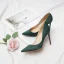 Modest / Simple Red Office OL Satin Pumps 2020 10 cm Stiletto Heels Pointed Toe Pumps