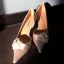 Élégant Ivoire Fleur Chaussure De Mariée 2020 Cuir 7 cm Talons Aiguilles À Bout Pointu Mariage Talons