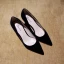 Fine Rød Lær Gateklær Pumps 2020 Suede 10 cm Stiletthæler Spisse Pumps