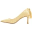 Mode Guld Brudskor 2020 Broderade 7 cm Stilettklackar Spetsiga Bröllop Pumps