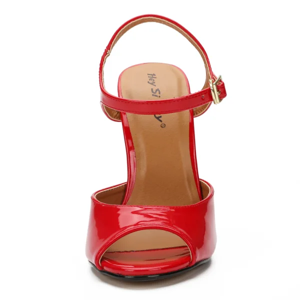 Chic / Beautiful Black Street Wear Womens Sandals 2020 Ankle Strap 13 cm Stiletto Heels Open / Peep Toe Sandals