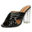 Chic / Beautiful Black Street Wear Womens Sandals 2020 Patent Leather 10 cm Thick Heels Open / Peep Toe Sandals
