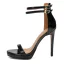 Chic / Beautiful Black Street Wear Womens Sandals 2020 Ankle Strap 11 cm Stiletto Heels Open / Peep Toe Sandals