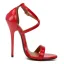 Chic / Beautiful Red Street Wear Womens Sandals 2020 X-Strap 13 cm Stiletto Heels Open / Peep Toe Sandals