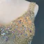 Chic / Beautiful Dark Green Evening Dresses  2018 Trumpet / Mermaid Handmade  Beading Crystal Rhinestone V-Neck Backless Sleeveless Floor-Length / Long Formal Dresses