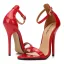 Schlicht Schwarz Karneval Club Sandalen Damen 2020 Knöchelriemen 13 cm Stilettos Peeptoes Sandaletten