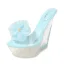 Transparent Charming Outdoor / Garden White Womens Sandals 2020 Flower 14 cm Wedges Open / Peep Toe Sandals