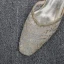 Élégant Champagne Cocktail En Dentelle Sandales Femme 2020 Slingbacks 4 cm Talons Aiguilles Talon Bas À Bout Pointu Sandales