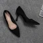 Chic / Belle Noire Bureau OL Daim Escarpins 2020 6 cm Talons Aiguilles À Bout Pointu Escarpins
