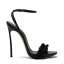 Charmant Schwarz Garten / Im Freien Sommer Sandalen Damen 2020 Knöchelriemen 10 cm Stilettos Peeptoes Sandaletten