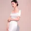 Elegante Ivory / Creme Brautkleider 2018 Mermaid Blumen Schleife Eckiger Ausschnitt Rückenfreies Kurze Ärmel Kapelle-Schleppe Hochzeit