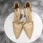 Modest / Simple Nude Street Wear Womens Sandals 2020 X-Strap 10 cm Stiletto Heels Pointed Toe Sandals