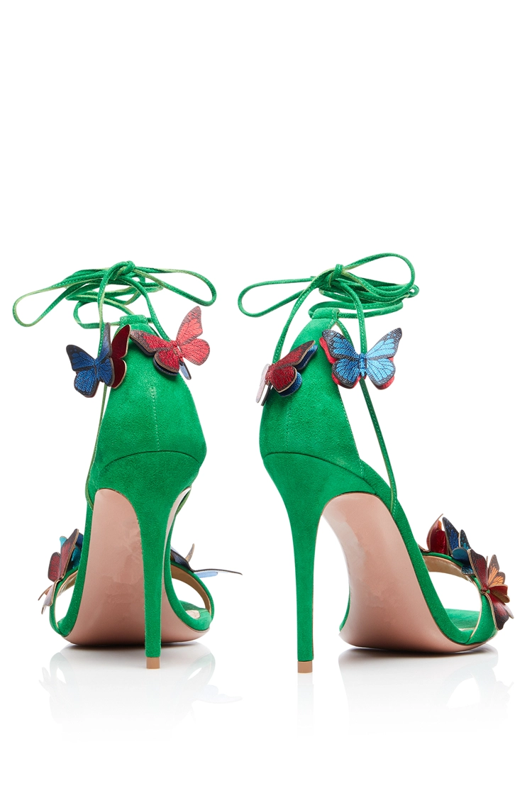 classic style 7cm Ladies Open Toe High Heels Elegant suede material women's  summer sandals, Wish
