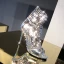 Sexy Silver Pierced Rhinestone Cocktail Party Womens Sandals 2020 Leather 9 cm Stiletto Heels Open / Peep Toe Sandals
