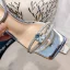 Sexy Summer Silver Cocktail Party Womens Sandals 2020 Rhinestone Ankle Strap 8 cm Stiletto Heels Open / Peep Toe Sandals