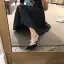 Charmant Noire Dansant Daim Sandales Femme 2020 Cuir Perle 9 cm Talons Aiguilles À Bout Pointu Sandales