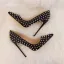 Amazing / Unique Black Rave Club Rivet Pumps 2020 Leather 10 cm Stiletto Heels Pointed Toe Pumps