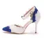 Elegant White Prom Lace Flower Womens Shoes 2020 Pearl Ankle Strap 7 cm Stiletto Heels Pointed Toe Heels