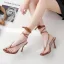 Fashion Brown Street Wear Womens Shoes 2020 Ankle Strap 9 cm Stiletto Heels Open / Peep Toe Sandals
