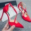 Chic / Beautiful Black Street Wear Satin Womens Sandals 2020 X-Strap 10 cm Stiletto Heels Pointed Toe Sandals