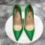 Schöne Grün Strassenmode Pumps 2020 12 cm Stilettos Spitzschuh Pumps