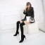 Fashion Burgundy Street Wear Over The Knee / Thigh High Womens Boots 2020 8 cm Stiletto Heels Pointed Toe Boots