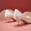 Elegant Ivory Satin Wedding Shoes 2020 Rhinestone 5 cm Stiletto Heels Pointed Toe Wedding Pumps