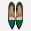 Chic / Belle Vert Foncé Bureau OL Satin Escarpins 2020 10 cm Talons Aiguilles À Bout Pointu Escarpins