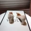 Enkla Aprikos / Beige Casual Mocka Pumps 2020 6 cm Tjocka Klackar Spetsiga Pumps