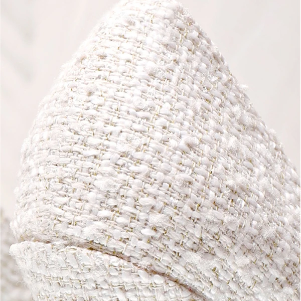 Élégant Ivoire Chaussure De Mariée 2020 Perle Faux Diamant 10 cm Talons Aiguilles À Bout Pointu Mariage Escarpins