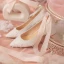 Elegante Ivory / Creme Brautschuhe 2020 Leder Knöchelriemen Spitze Applikationen 5 cm Thick Heels Spitzschuh Hochzeit Pumps