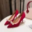 Chinese style Red Pearl Wedding Shoes 2020 8 cm Stiletto Heels Pointed Toe Wedding Pumps