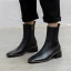 Modest / Simple Beige Casual Ankle Womens Boots 2020 Leather 5 cm Thick Heels Square Toe Boots