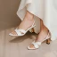 Proste / Simple Brązowy Przypadkowy Slingback Sandały Damskie 2020 Skórzany 6 cm Szpilki Peep Toe Sandały