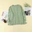 Chic / Beautiful Casual Fall Winter White Knitting Sweatshirts 2021 Scoop Neck Long Sleeve Cotton Loose Women Tops