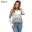 Fashion Fall Winter Casual Multi-Colors Stripe Knitting Hooded Sweatshirts 2021 Loose Long Sleeve Women Tops