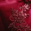 Chinese style Burgundy Satin Cheongsam 2021 Trumpet / Mermaid High Neck Beading Sequins 3/4 Sleeve Ankle Length Cheongsam / Qipao