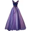 Fée Des Fleurs Bleu Marine Robe De Bal 2021 Princesse V-Cou Appliques En Dentelle Fleur Sans Manches Dos Nu Longue Robe De Ceremonie