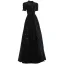 Charmant Noire Perlage Paillettes Robe De Bal 2021 Princesse Col Haut Manches Courtes Dos Nu Longue Robe De Ceremonie