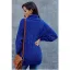 Comfortable Fall Winter Royal Blue Street Wear Knitting Loose Sweaters 2021 High Neck Long Sleeve Women Tops