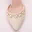 Eleganta Elfenben Pärla Rhinestone Brudskor 2021 Ankelband 9 cm Stilettklackar Spetsiga Bröllop Högklackade