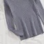 Sexy Sky Blue Fall Winter Street Wear Knitting Tight  Sweaters 2021 V-Neck Lapel  Long Sleeve Women Tops
