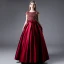 Charming Burgundy Party Dresses Flower Girl Dresses 2021 A-Line / Princess Scoop Neck Satin Short Sleeve Bow Sash Sequins Birthday Floor-Length / Long Flower Girl Dresses