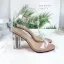 Sexy Transparent Ocean Blue Crystal Womens Sandals 2021 Street Wear Ankle Strap 10 cm Stiletto Heels Open / Peep Toe Womens Sandals High Heels