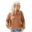 Herbst Winter Strassenmode Rosa Stiefel Pullover 2021 Lose Rundhalsausschnitt Lange Ärmel Damen Oberteile