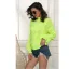 Fall Winter Street Wear Brown Knitting Sweaters 2021 Cotton High Neck Long Sleeve Loose Women Tops