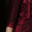 High-end Burgundy Silk Floral Cheongsam Evening Dresses 2021 Trumpet / Mermaid High Neck 1/2 Sleeves Evening Party Tea-length Formal Dresses