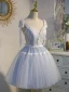 Sexy Bleu Ciel En Dentelle Fleur Anniversaire Robe De Fête 2022 Princesse Bretelles Spaghetti Sans Manches Dos Nu Noeud Longue Robe De Ceremonie